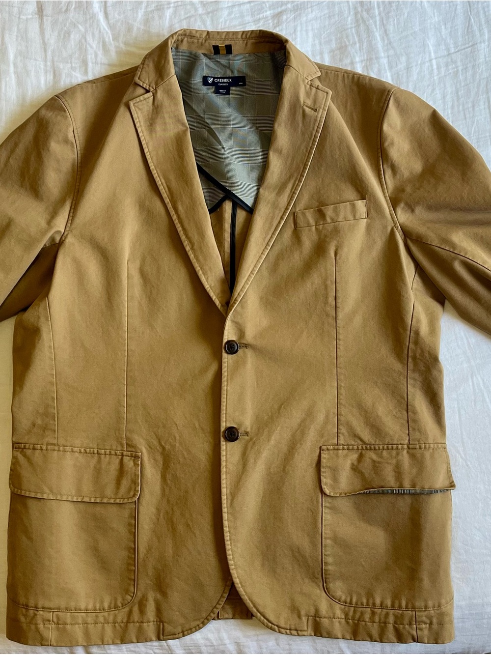 Daniel Cremieux Men's Tan Lightweight Cotton Sport Coat